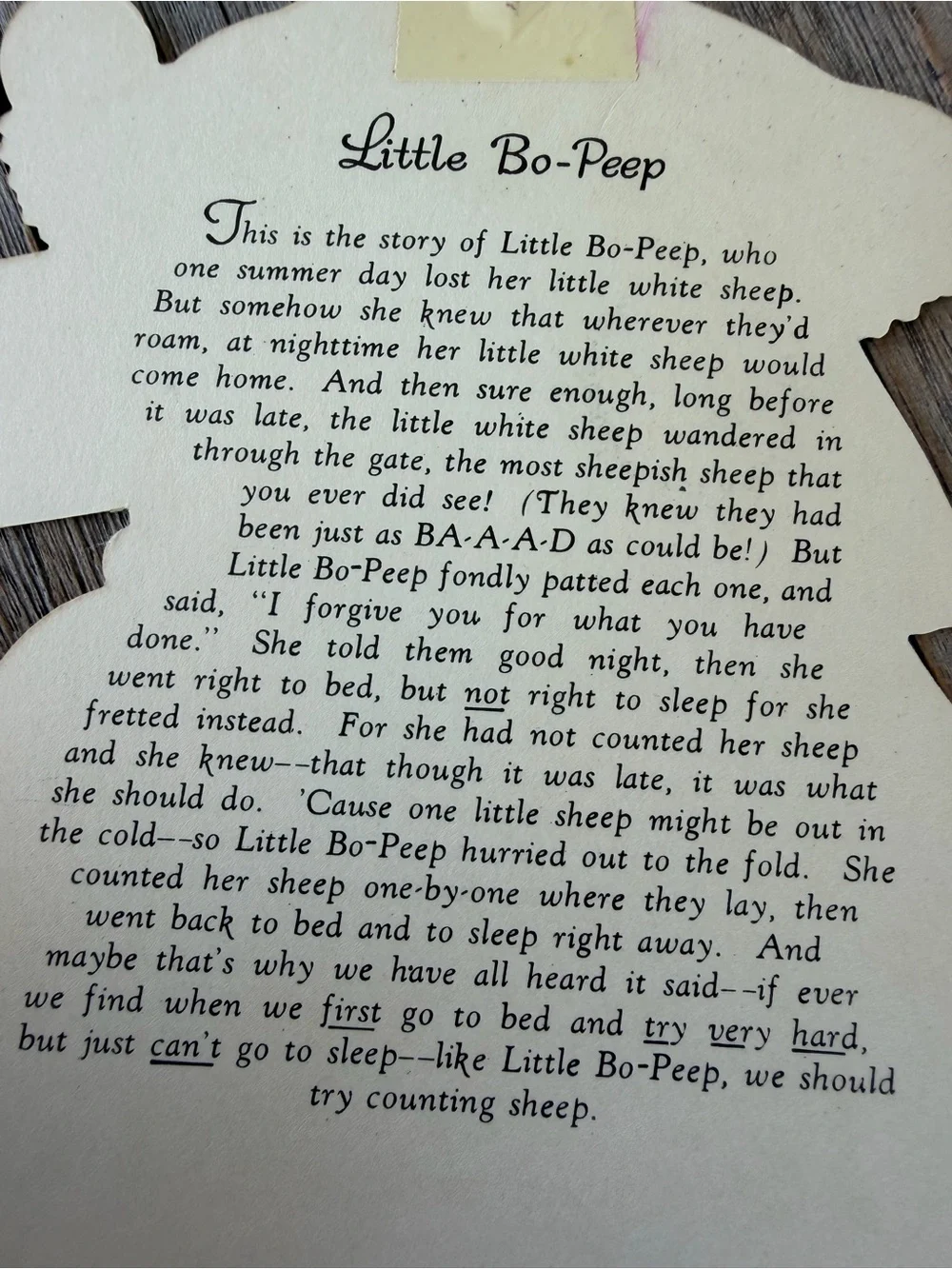 Hallmark vintage piece